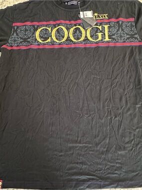 NWT COOGI 5XL Black Graphic T-Shirt | Y2K Hip Hop Streetwear